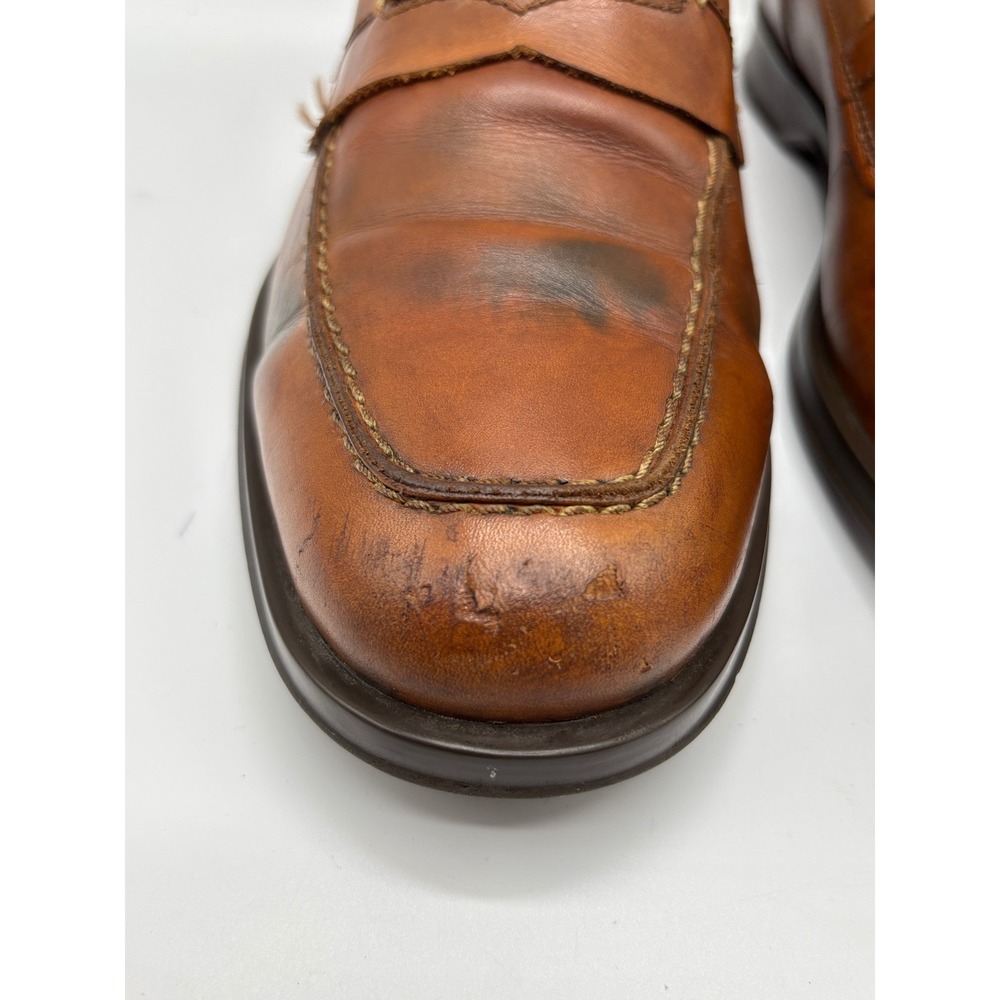 Cole Haan Grand.OS Men's 10 M Brown Leather Penny Loafers Dress Casual Shoes - Picture 6 of 16